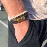 Scrouples - FORCE Herre armbånd brunt flettet læder - Model: 03681A,M