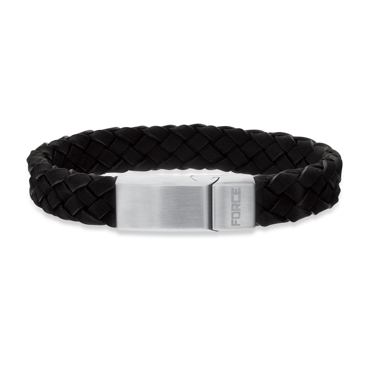 Scrouples - FORCE - Herrearmbånd i sort læder - Model: 03701A,M