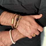 Scrouples - Armbånd, herre, fg. stål, figaro - Model: 03851A,M