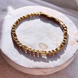 Scrouples - Armbånd, herre, fg. stål, figaro - Model: 03851A,M