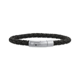 Scrouples - FORCE Herre armbånd sort flettet læder - Model: 04181A,M