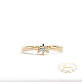 14KT. GULD RING MED DIAMANT 0,10CT TW/SI - Model: 40-22564