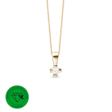 Mary vedhæng 8 kt guld med 0,20 ct labgrown diamant W/VS - Model: 08847720