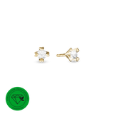 Mary ørestikker 8 kt guld med 2x0,20 ct labgrown diamant W/VS - Model: 08947720
