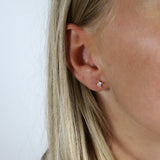 Mary ørestikker 8 kt guld med 2x0,20 ct labgrown diamant W/VS - Model: 08947720