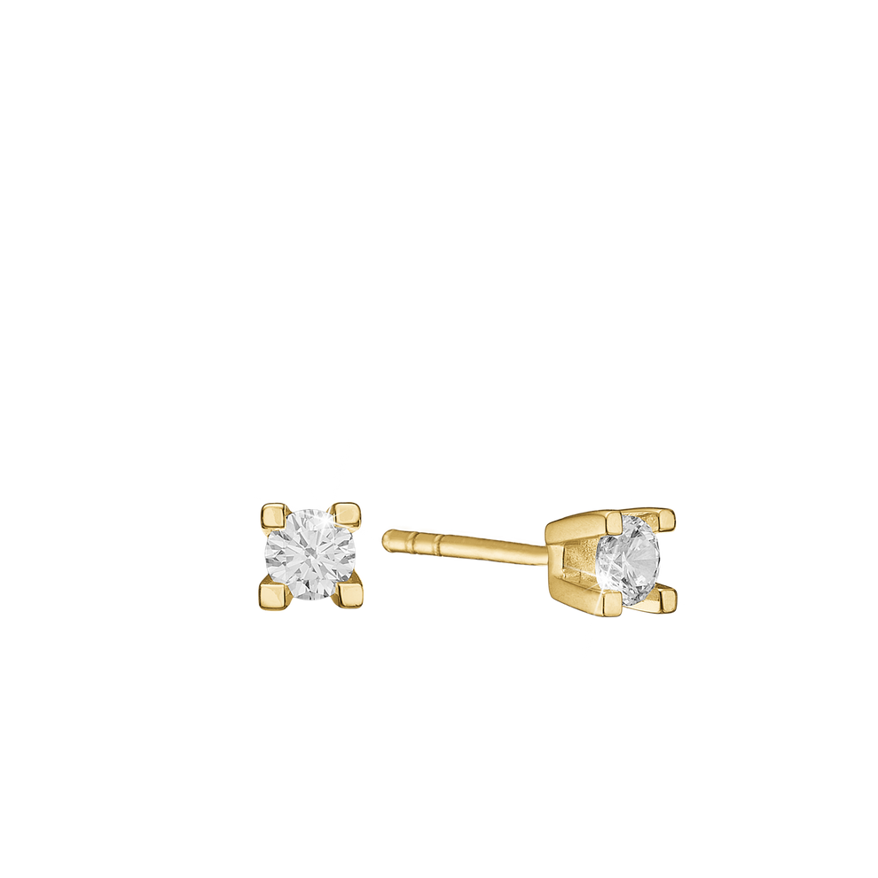 Aagaard - ETERNITY 14KT ØRESTIK 2X0,10CT WSI 4/GRAB