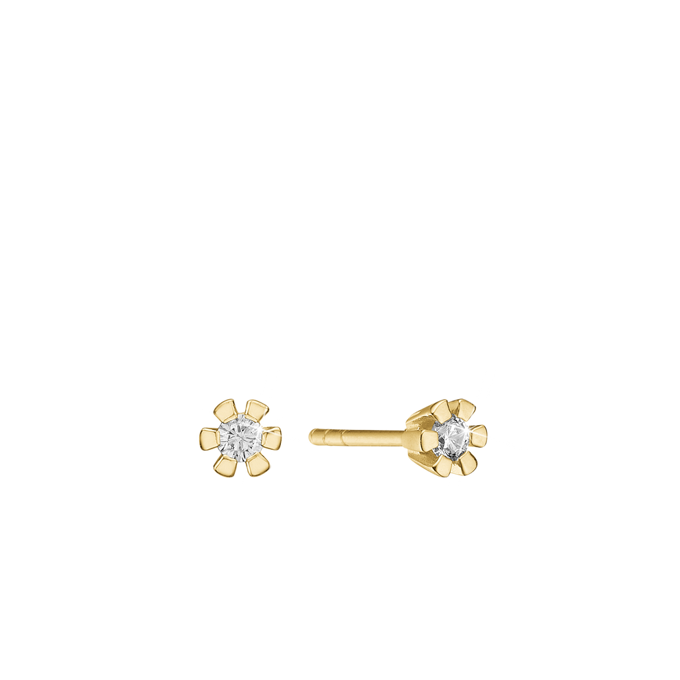Aagaard - ETERNITY 14KT ØRESTIK 2X0,10CT WSI 6/GRAB