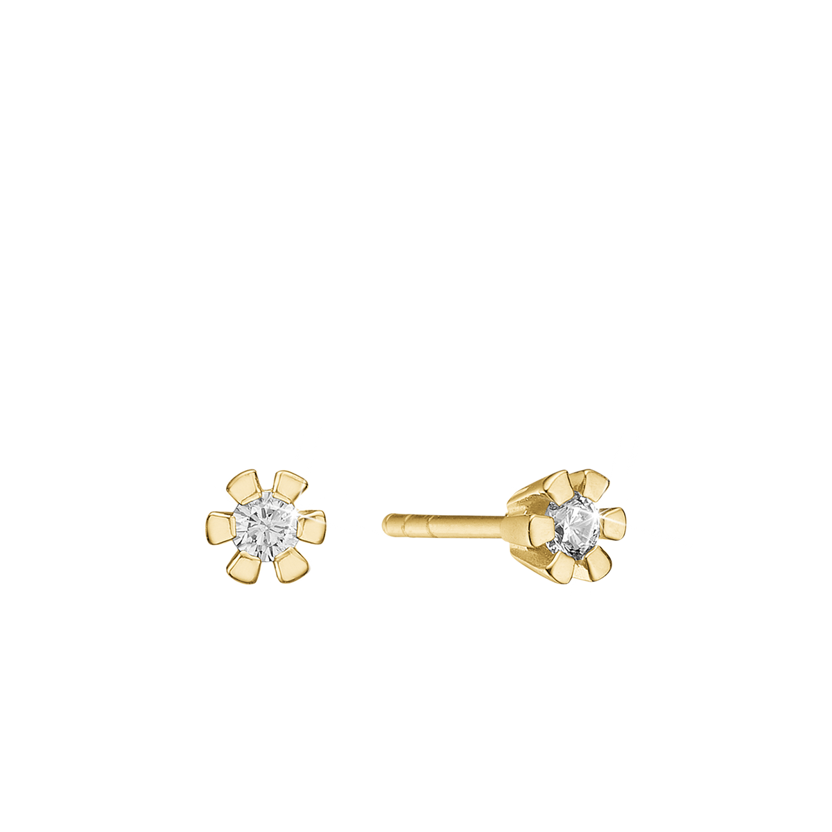 Aagaard Eternity Ørestikker 14 Karat Guld Med 2x0,25ct W/SI Diamant