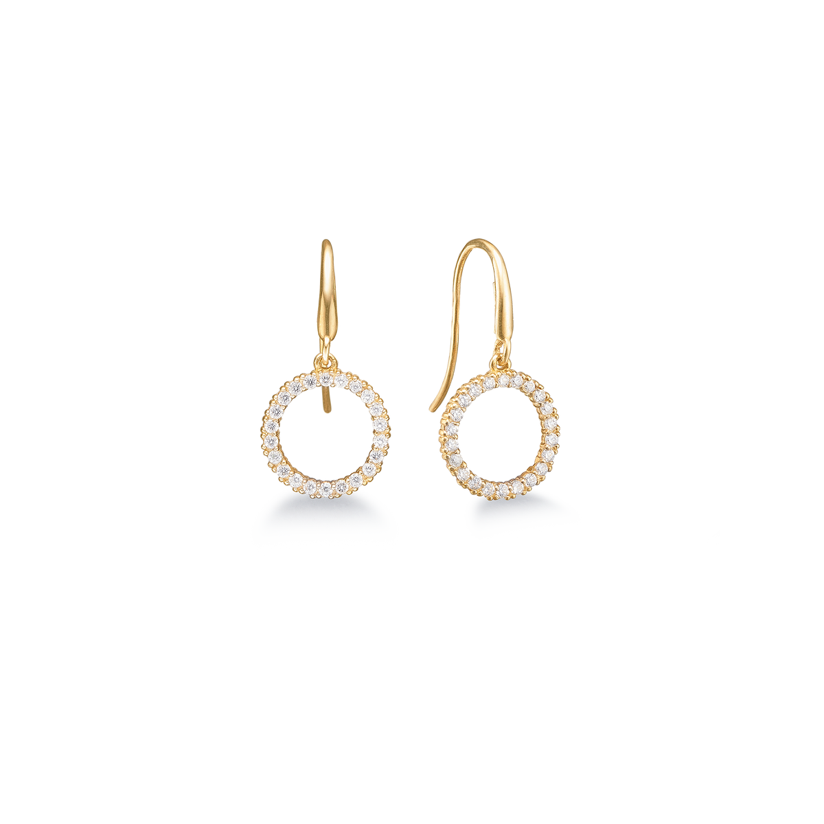 Aagaard Ørestikker 8 Karat Guld med Cubic Zirkonia