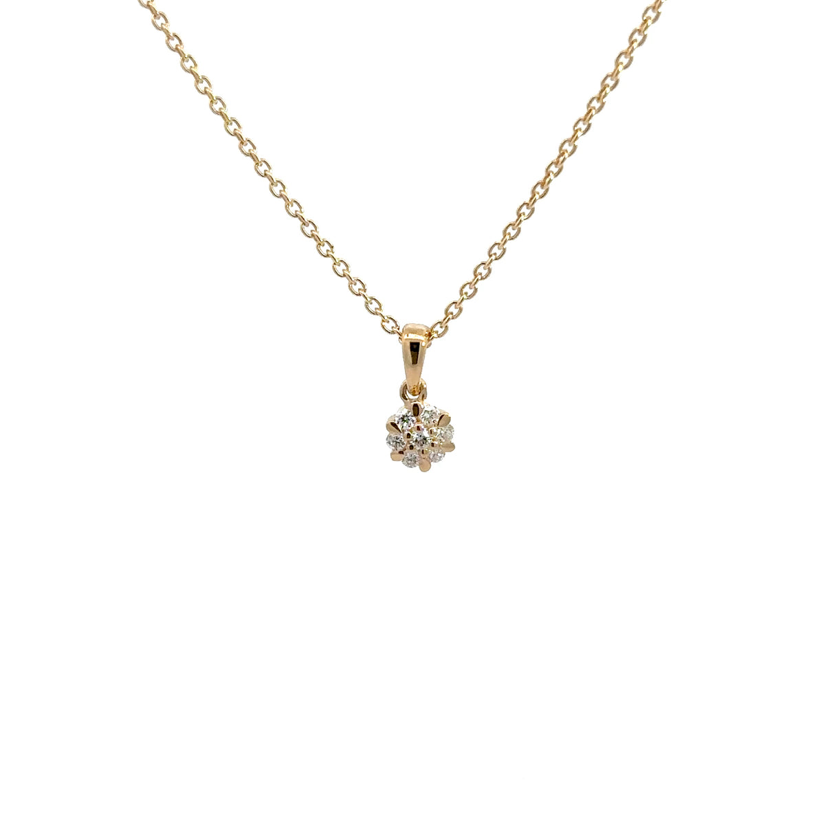 14 kt. diamant vedhæng m. 0,10ct w/si - Model: 20-22144