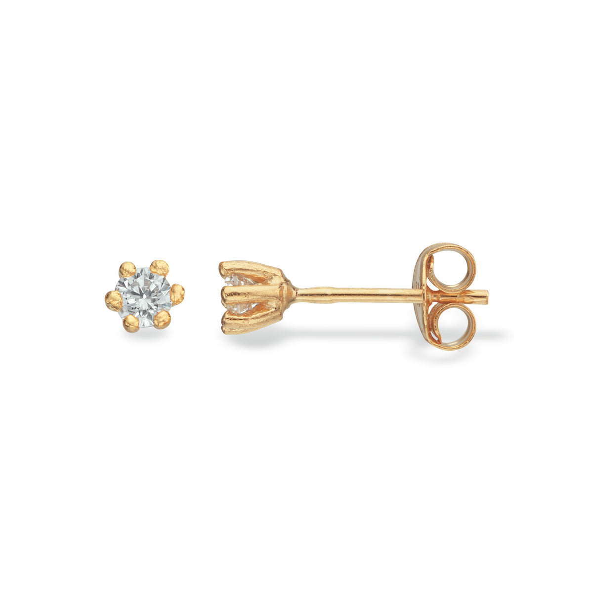 Scrouples - Ørepynt zir. 3 mm. 8 kt. - Modelnr: 100313