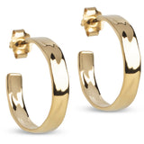 Enamel - Forgyldt SANDRA hoops - Model: E392G