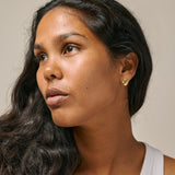Enamel - Forgyldt MAIA Small ørestik - Model: E386GM