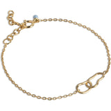 Enamel - ORGANIC armbånd, forgyldt - Model: B115G