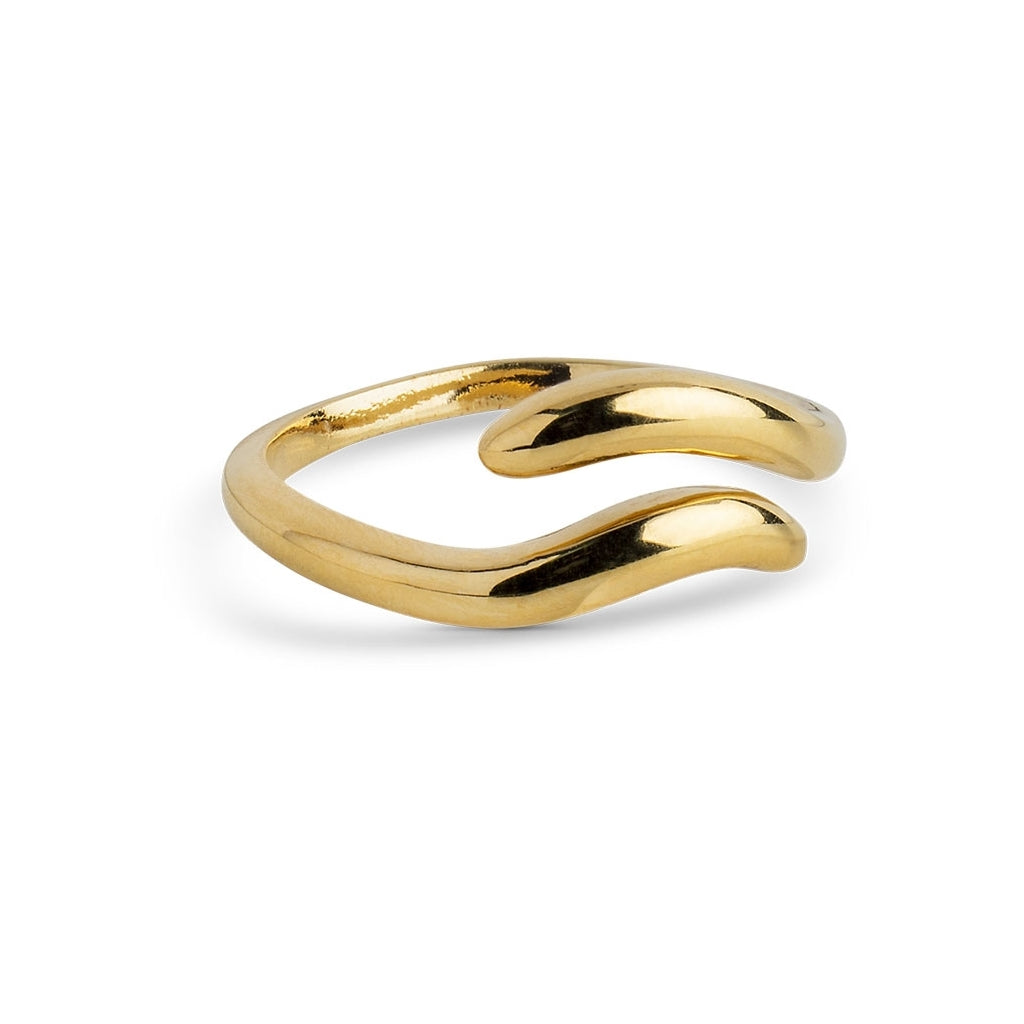 Enamel - Forgyldt sølv ring, Vea - Model: R100G
