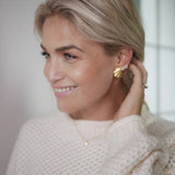 Enamel - Forgyldt WAVE ørestik - Model: E70GM