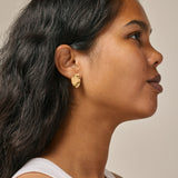 Enamel - Forgyldt MAIA Large ørestik - Model: E387GM