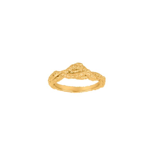 Nordahl Andersen - Forgyldt ring med rustik overflade - Model: 10290085950