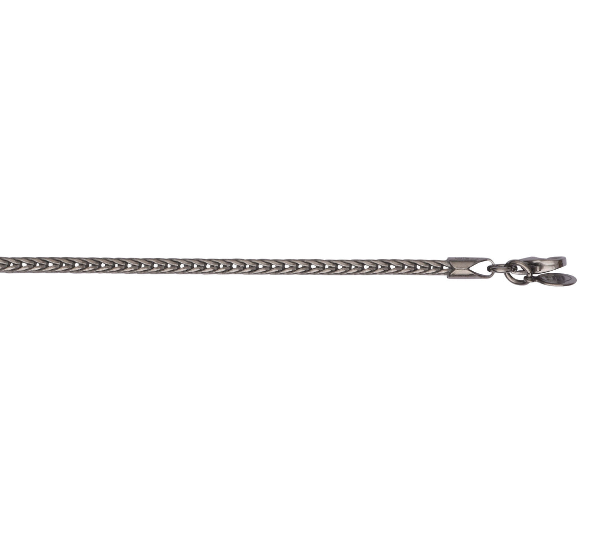 L&G Halskæde rævehale i oxideret sølv 2,7 mm 50 cm - model 103770-50