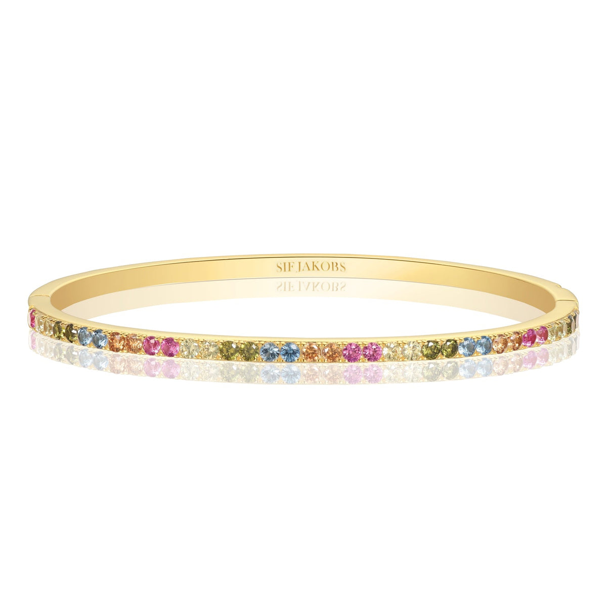 Sif Jakobs Bangle Ellisse multi medium i forgyldt sølv
