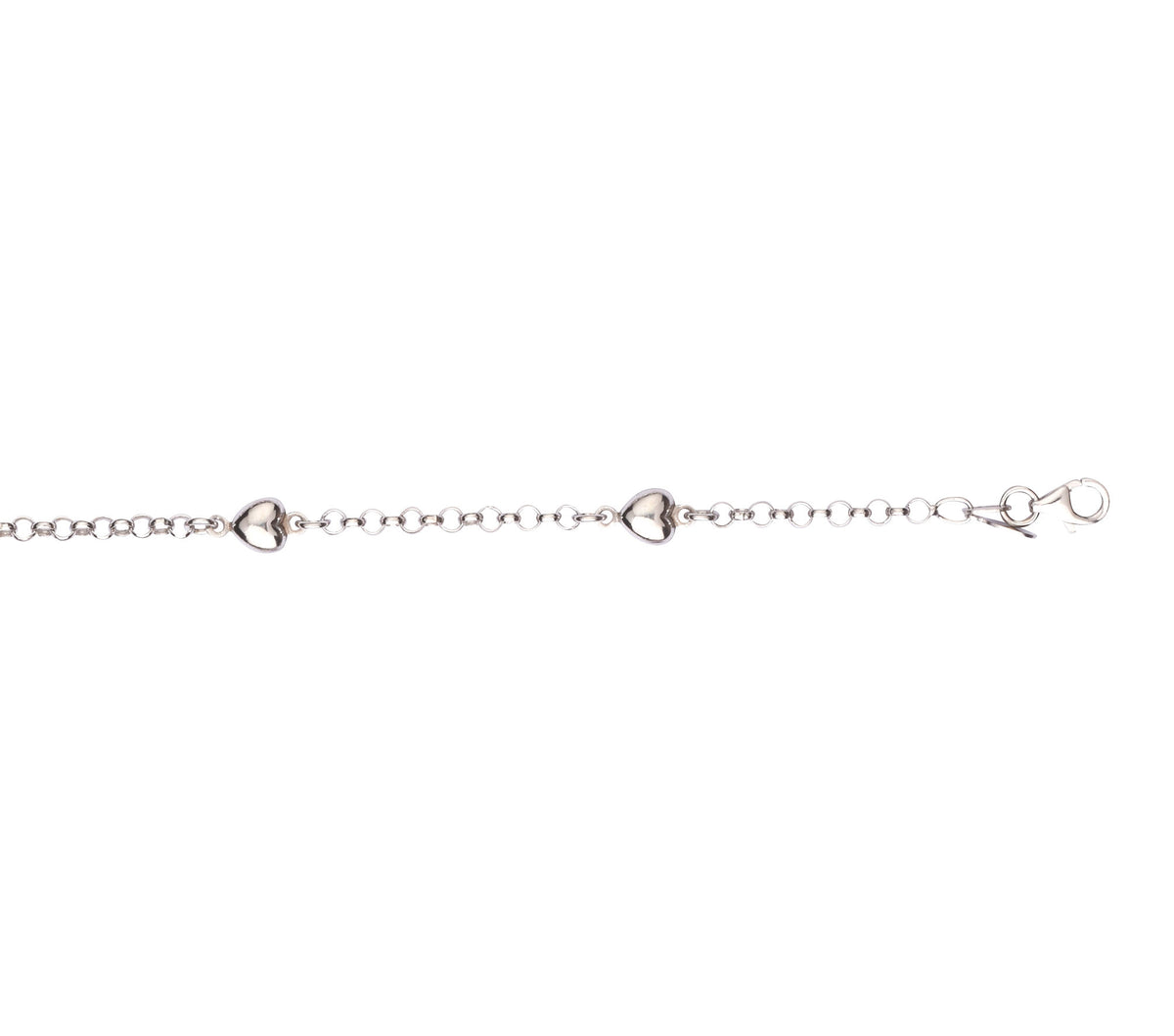 L&G - SØLV RHO armbånd - hjerter - Modelnr: LG-106736
