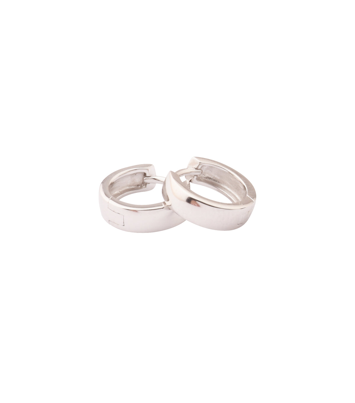 L&G - Sølv knæk creol 4x13 mm - Model: 108133