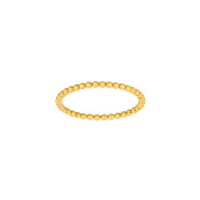 Nordahl Andersen 8 kt guldring, kugler