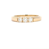 14 kt. guld alliancering med diamant, 3 x 0,10ct tw/si - Model: 40-22635