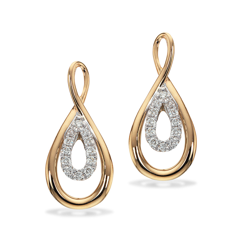 Scrouples - Ørepynt 0,15 W/SI rd/hv14 kt - Model: 117066