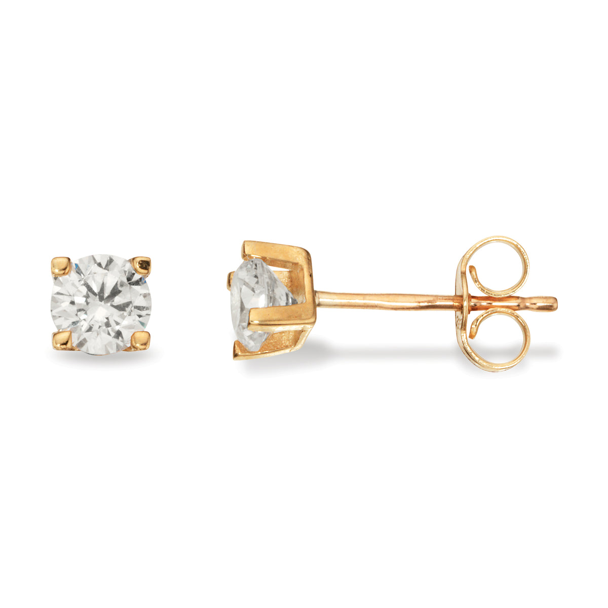 Scrouples - Ørepynt syn.zir. 4 mm 8 kt. - Model: 118173