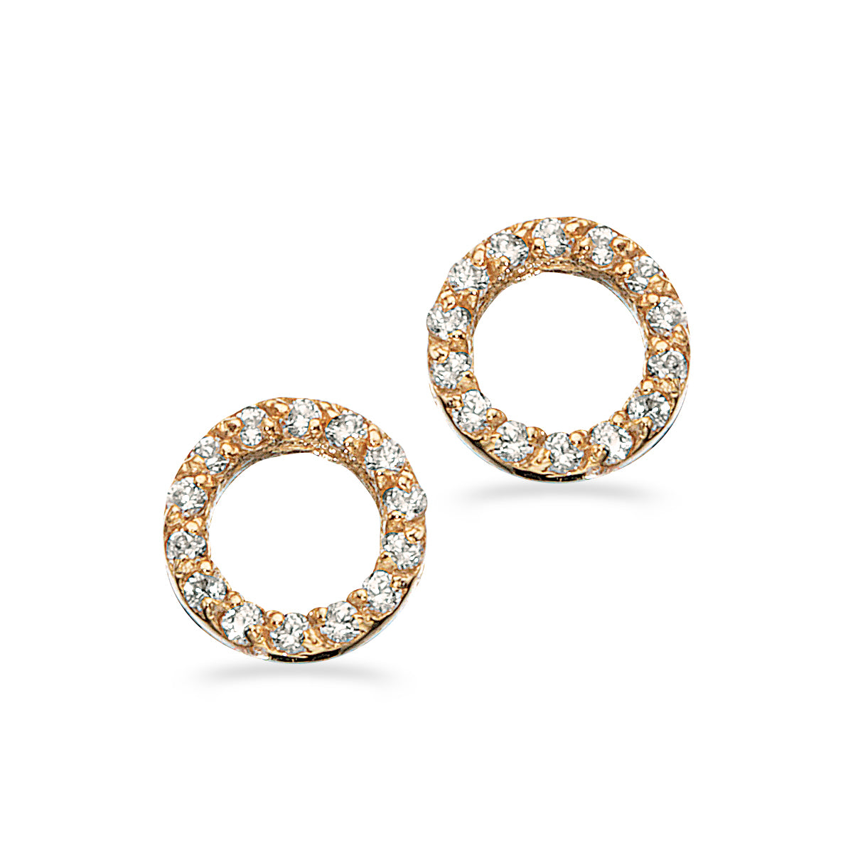 Scrouples - Ørepynt cirkel syn. cubic zir. 8 kt. - Model: 119213