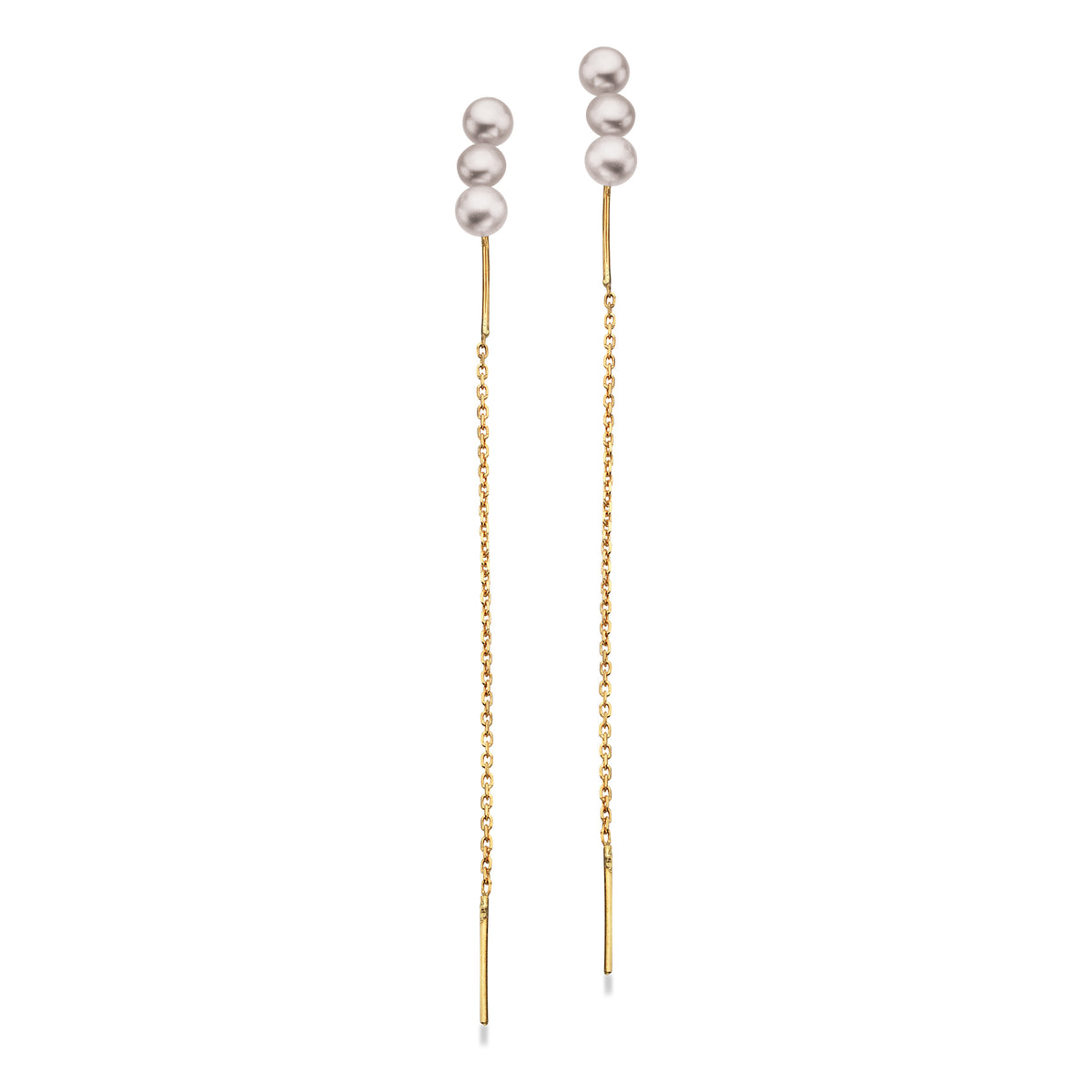 Scrouples - Ørehænger 8 kt. guld med ferskvandsperle - Model: 121093