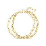 SIF JAKOBS - DORNO DUE armbånd, forgyldt sølv - MODEL: B2462-YG