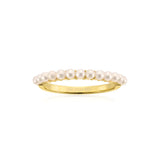 SIF JAKOBS - Ring Biella Perla, forgyldt - MODEL: R2869-P-YG