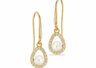 Scrouples - Ørehænger i 8kt. guld med hvide perler - Modelnr: 124163