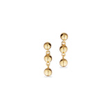 Scrouples - 8 kt guld ørestik med tre kugler - Model: 124403