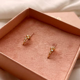 Scrouples - 8 kt guld creoler med syntetiske zirkoner - Model: 124503