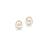 Scrouples - 8 kt guld ørestikker med syntetiske zirkoner - Model: 125124