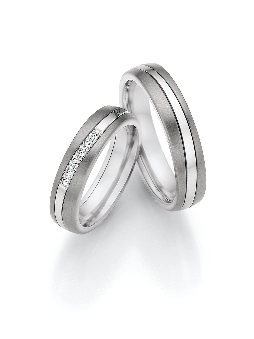 BN - SURFING COLORS forlovelsesringe med diamanter i damering - Model: 14/20010-14/20020 6055