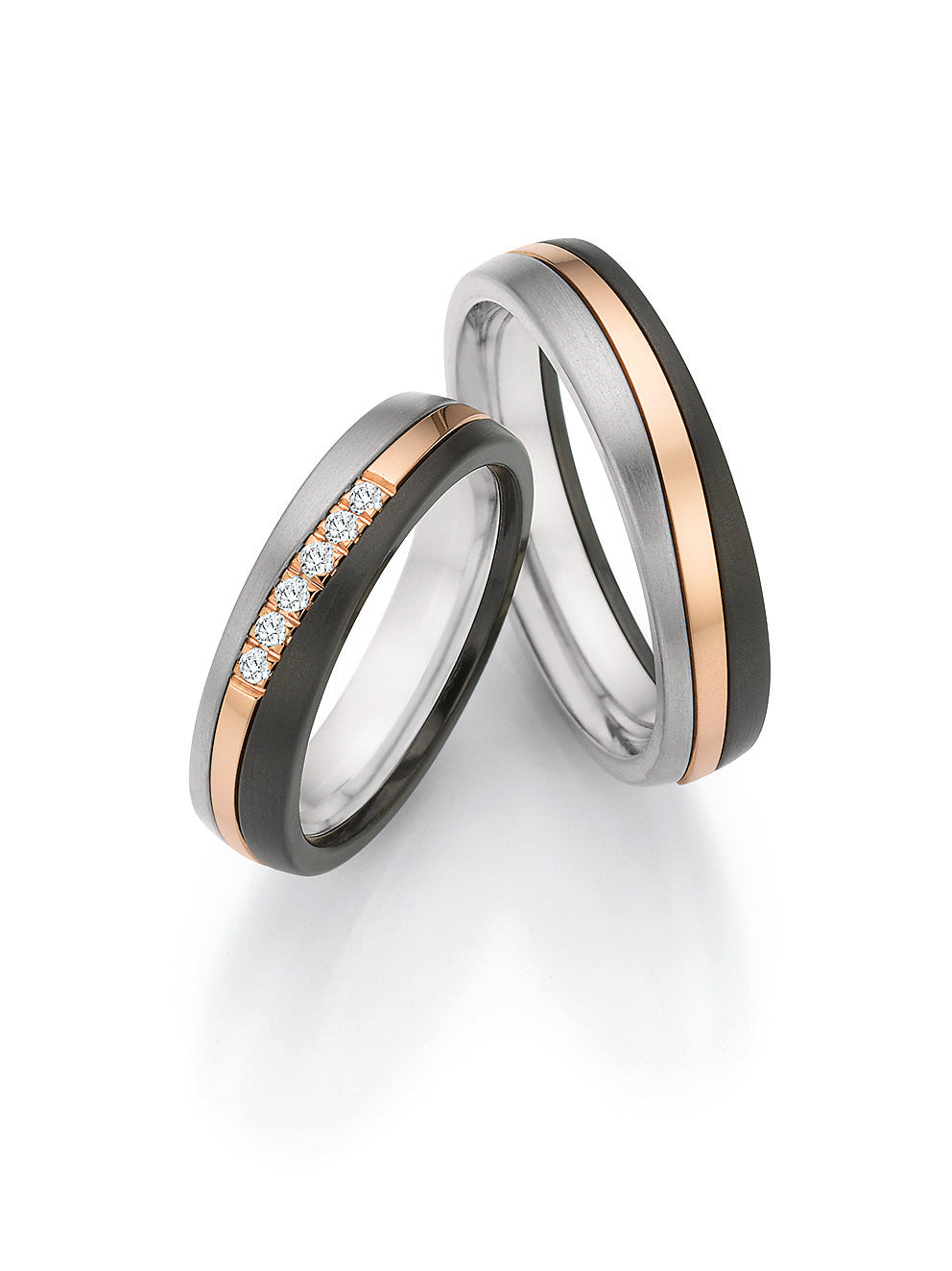 BN - SURFING COLORS forlovelsesringe med diamanter i damering - Model: 14/20010-14/20020 1464