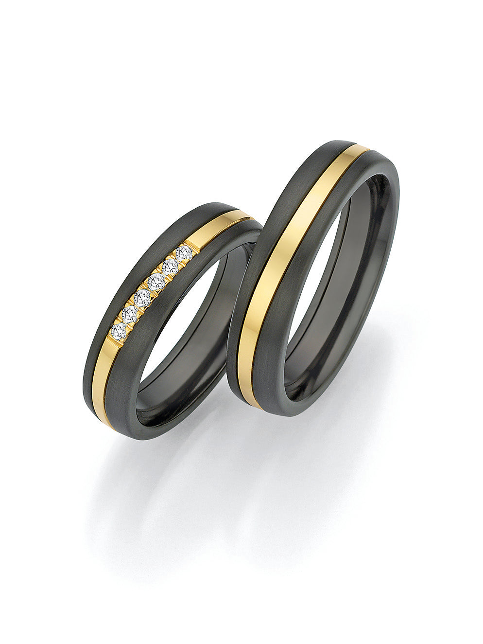 BN - SURFING COLORS forlovelsesringe med diamanter i damering - Model: 14/20010-14/20020 1451