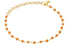 Susanne Friis Bjørner - Armbånd - Forgyldt sølv med karneol - Modelnr.: 1433-2-114