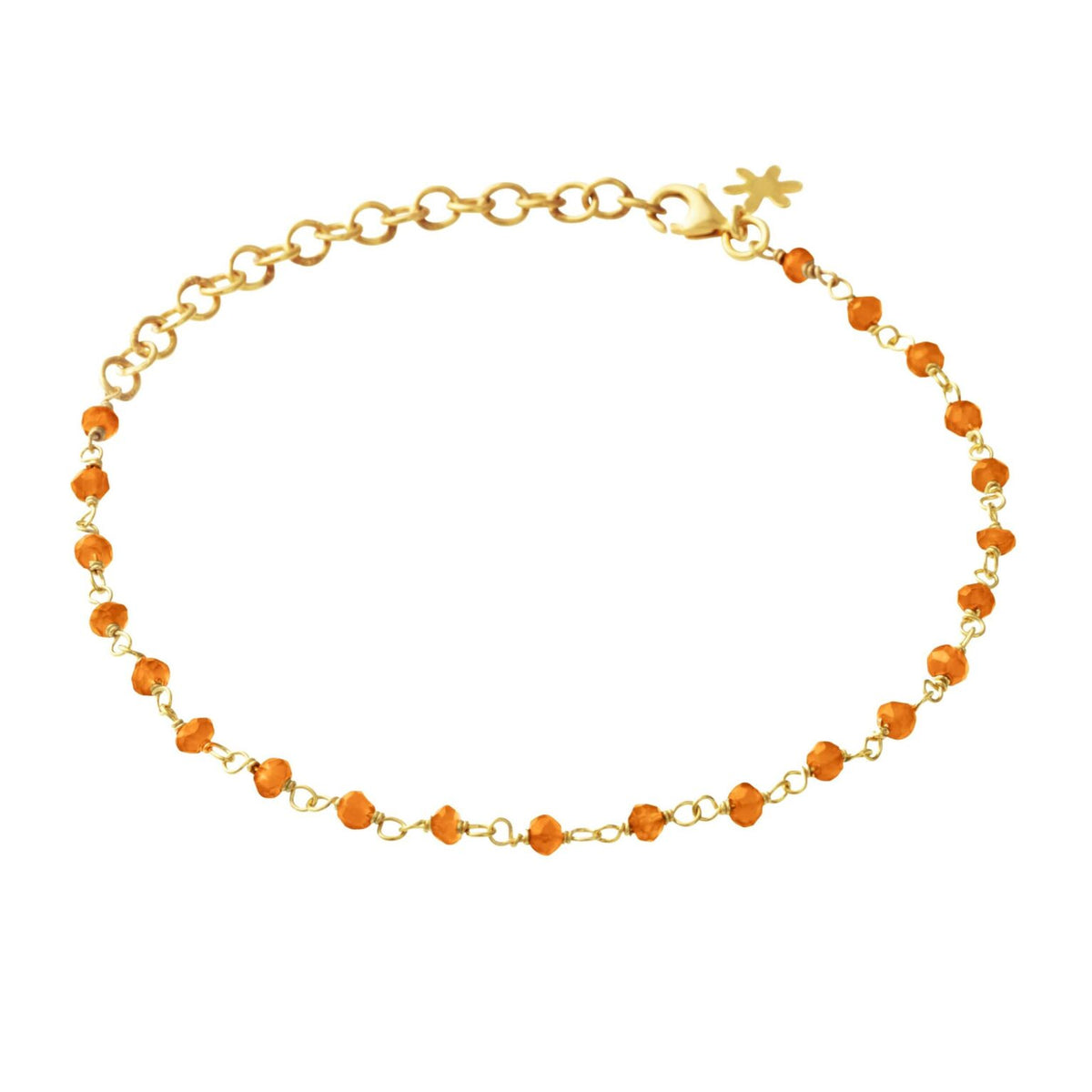 Susanne Friis Bjørner - Armbånd - Forgyldt sølv med karneol - Modelnr.: 1433-2-114