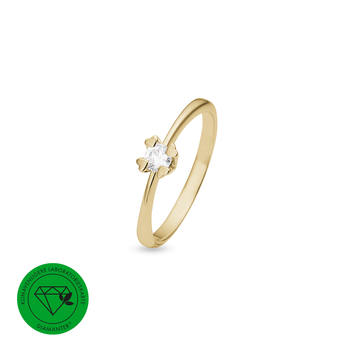 Mary ring 14 kt guld med 0,25 ct labgrown diamant W/VS - Model: 14647725