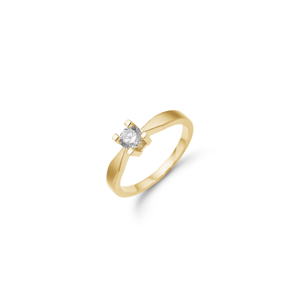 Aagaard - ETERNITY 14KT guldring med diamant 0,40 ct W/SI 4/Grab