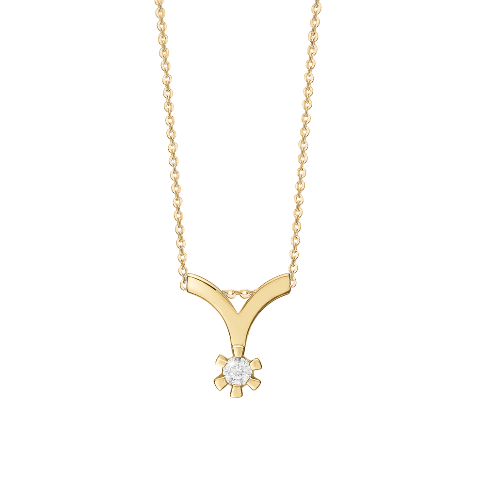Aagaard - Diamant vedhæng, Eternity i 14 kt. Guld - ombytningsserie 0.10 ct w/si 6/grab