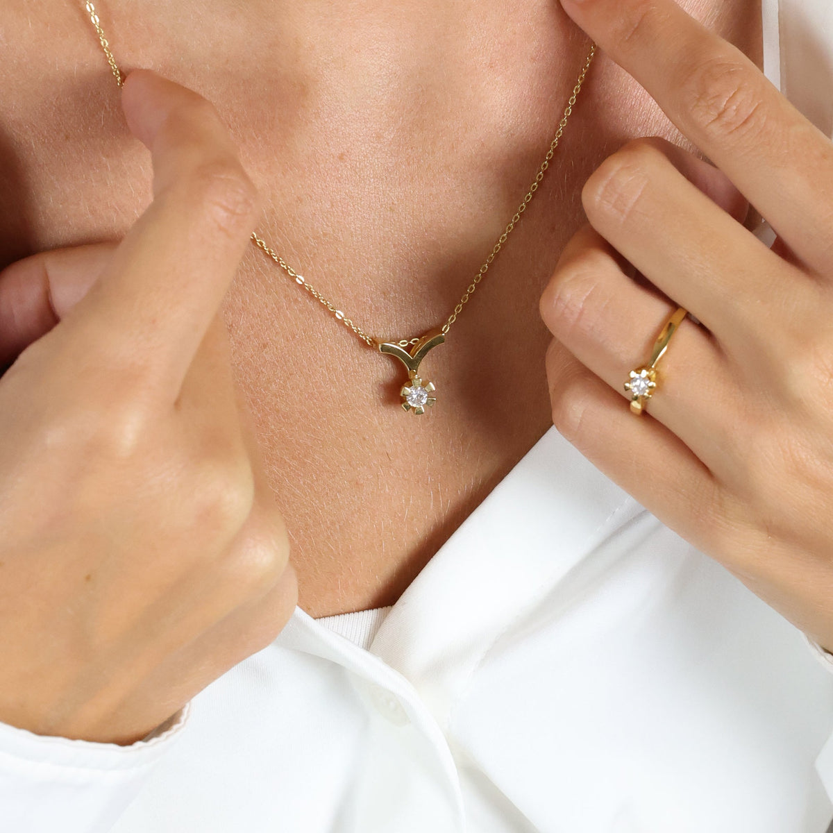 Aagaard Eternity Vedhæng 14 Karat Guld Med 0,20ct W/SI Diamant