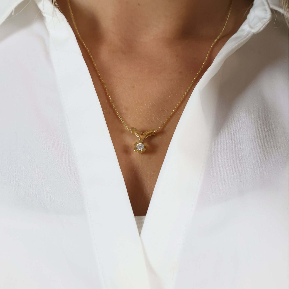 Aagaard Eternity Vedhæng 14 Karat Guld Med 0,30ct W/SI Diamant