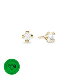 Mary ørestikker 14 kt guld med 2x0,40 ct labgrown diamant W/VS - Model: 14947740
