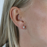 Mary ørestikker 14 kt guld med 2x0,40 ct labgrown diamant W/VS - Model: 14947740